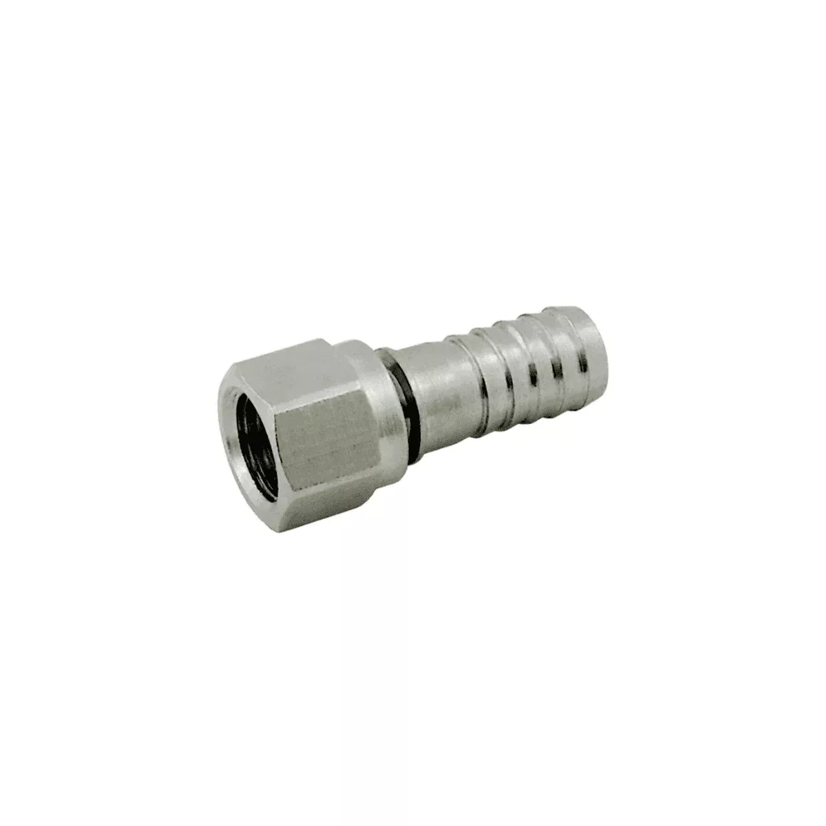 1/4" F Flare x 3/8" Barb Fitting for Black Quick Disconnect
