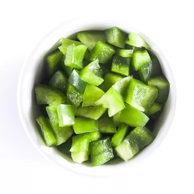 1/4" Sliced Green Pepper (5#)