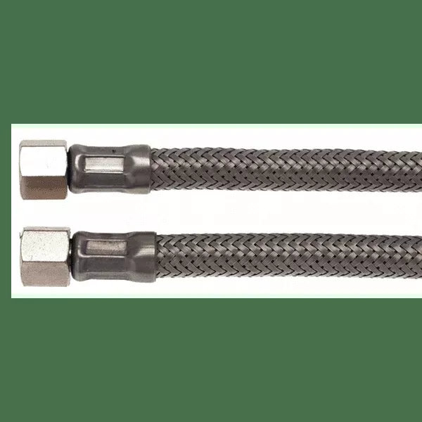 1/8" F x 1/8" F 37 cm Stainless Steel Flex Hose