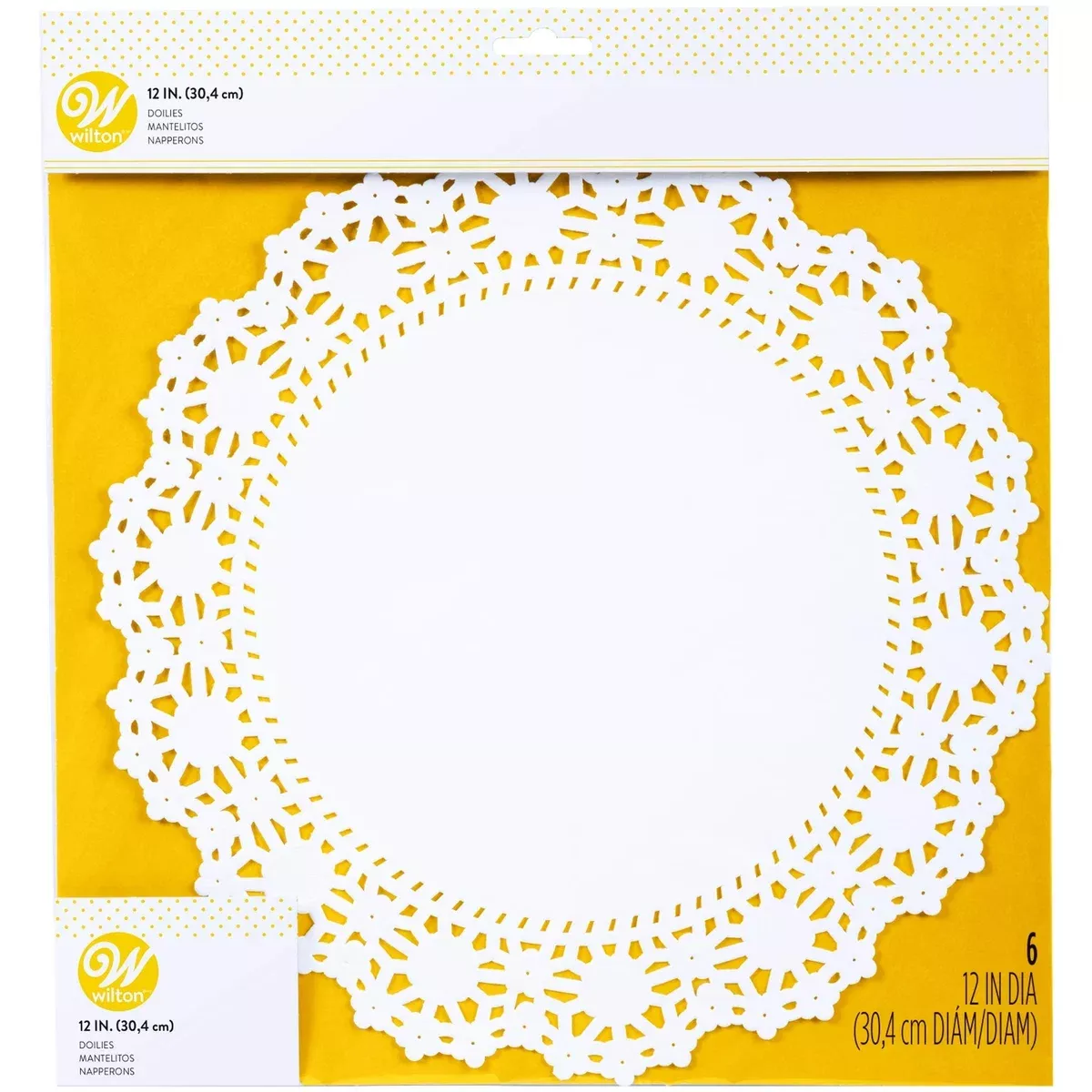 12″ Cake Doilies | White