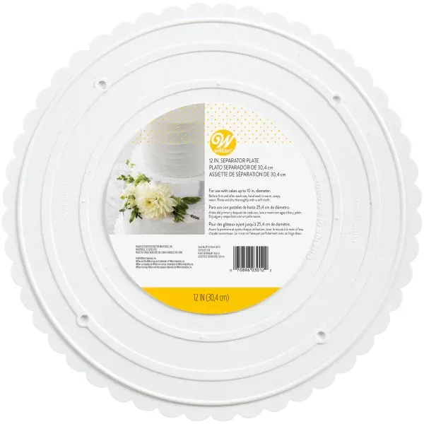 12" Separator Plate | Scalloped