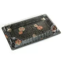 # 15 Sushi Container Base and Lid 8.62x5.47x1.18"- 400/Case