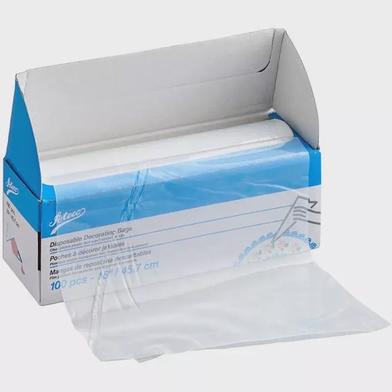 18 ” High-Grip Clear Disposable Pastry Bags (Roll of 100)
