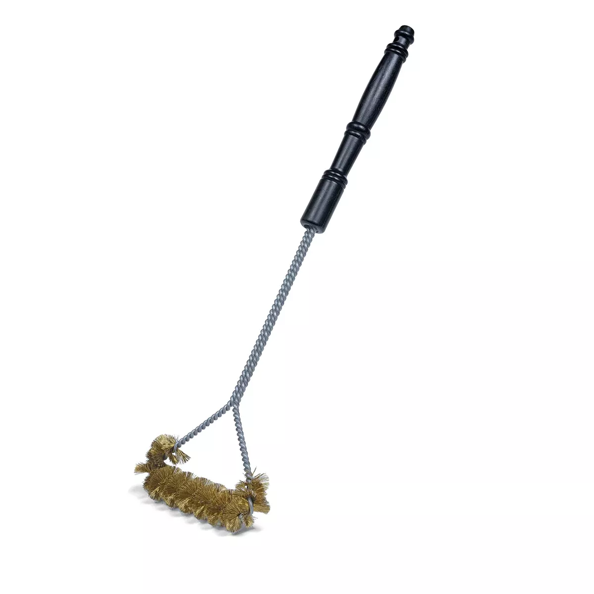 21" spiral wide faced bbq grill brush – long-lasting