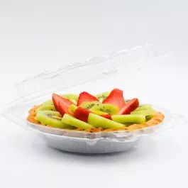 6" Pie Container - Crystal Clear Heavyweight Plastic - 200/Case