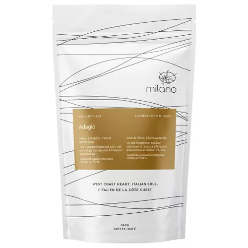 Adagio Organic Medium Roast - Whole Bean, 340g