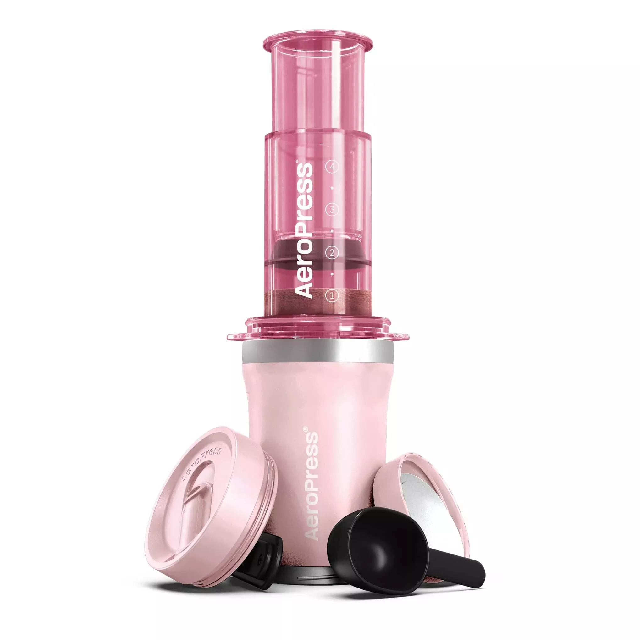AeroPress Go Plus Coffee Maker - Pink
