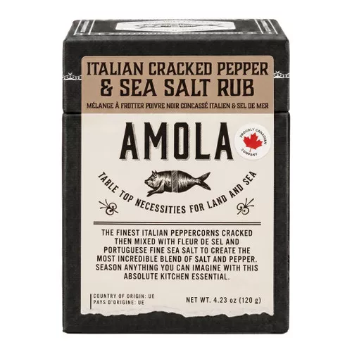 Amola - Cracked Pepper & Sea Salt, 120g