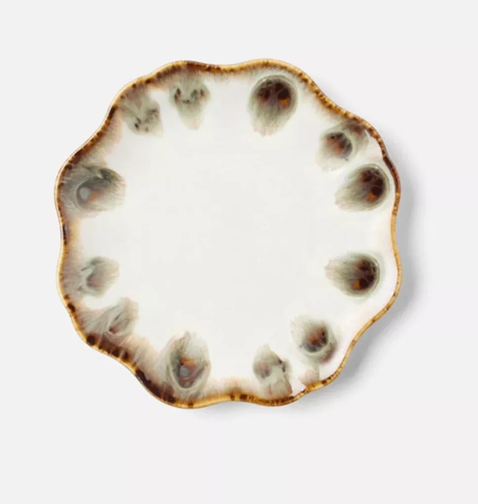 Amoria Bread Plate - Almond/Sage