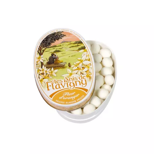 Anise Drops Oval Tin - Orange Blossom, 50g