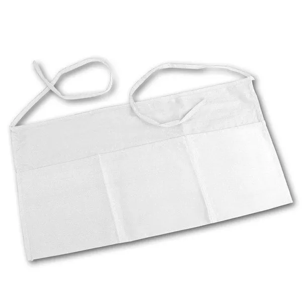 Apron Waist 3 Section Pocket White