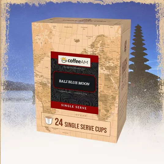 Bali Blue Moon Coffee, Single Serve, 24 Pack