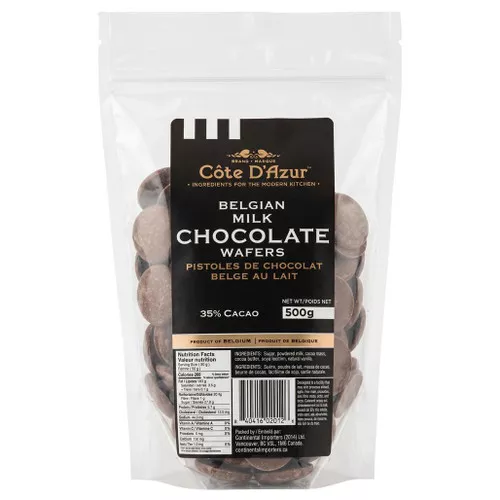Belgian Milk Chocolate Wafers, 500g