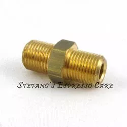 Brass Fitting 1/8 M to 1/8 M BSP