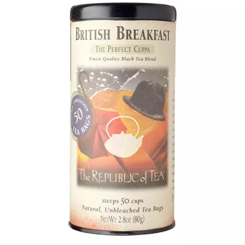 British Breakfast Black Tea - Tin, 50 Tea Bags