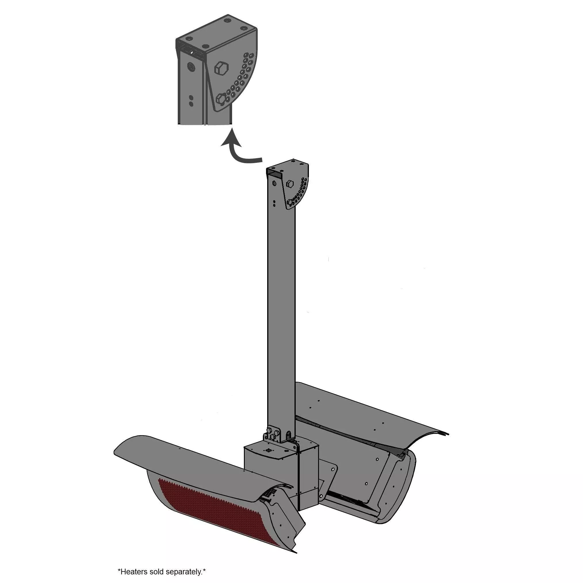 Bromic Tungsten Ceiling Pole - Various Lengths