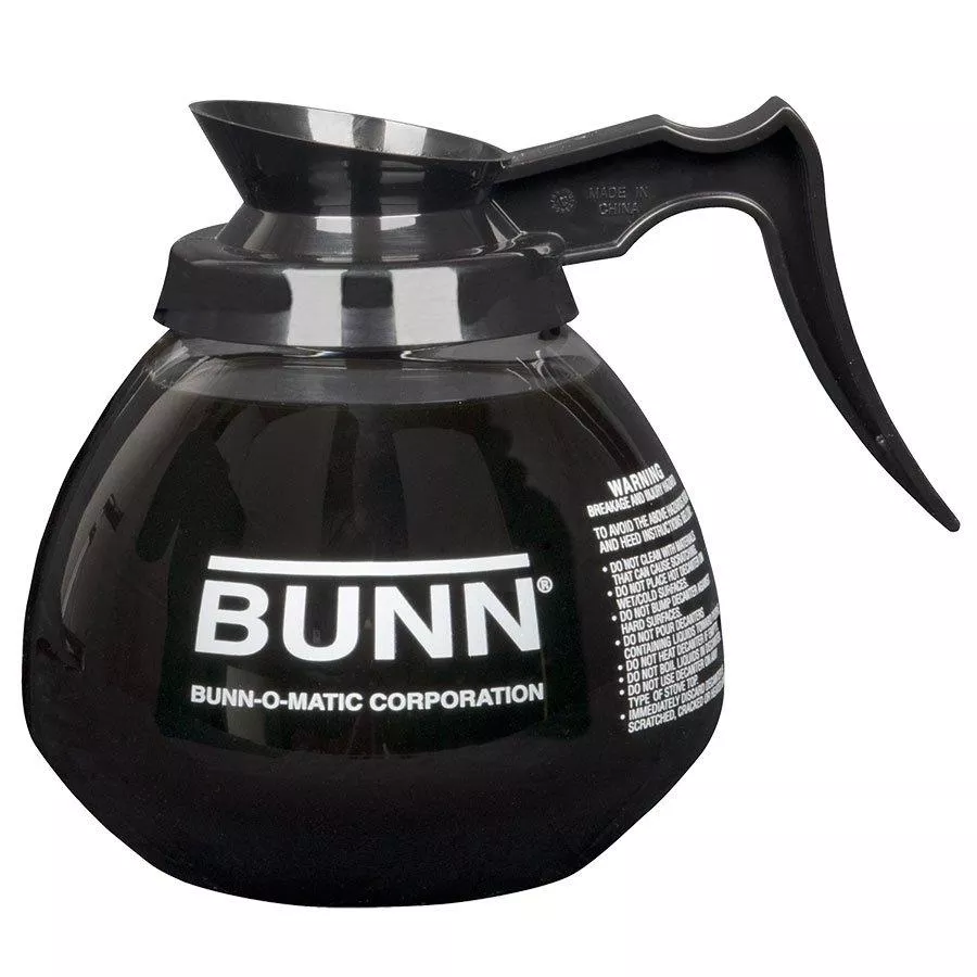 BUNN DECANTER,GLASS-BLK(12CUP)