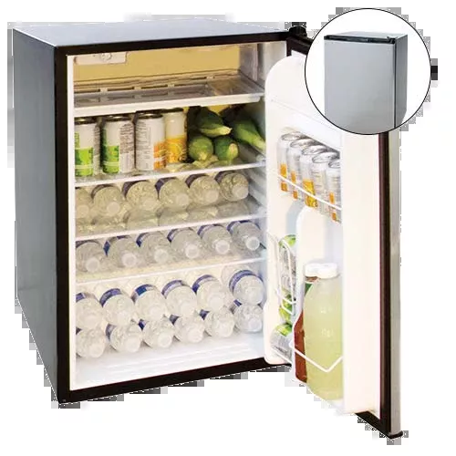 Cal Flame 20-Inch 4.5 Cu. Ft. Capacity Stainless Steel Compact Refrigerator with Recessed Handle