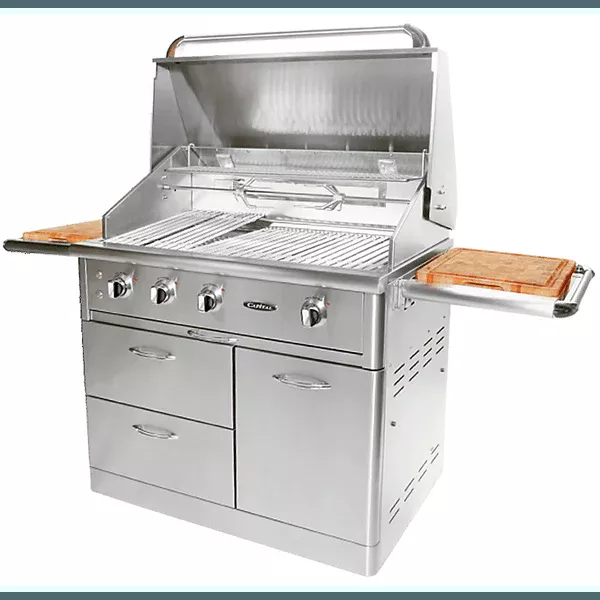 Capital 2 Burner 40 Inch Cart Model BBQ with Solid Flat Plate