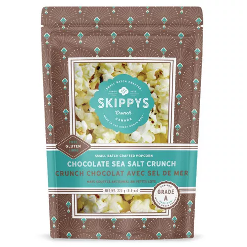 Caramel Chocolate Drizzle + Sea Salt - Popcorn, 225g