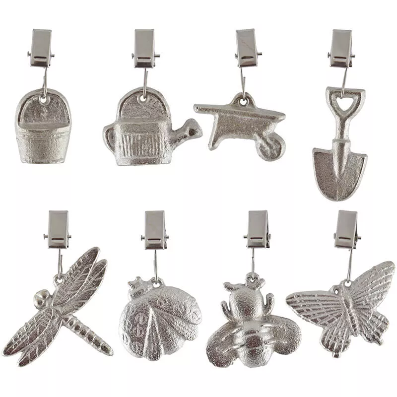 Cast Iron Table Cloth Weights - Set of 8
