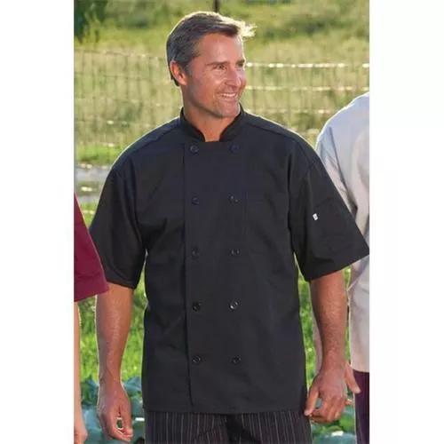 Chef Coat South Beach - Black (Med)