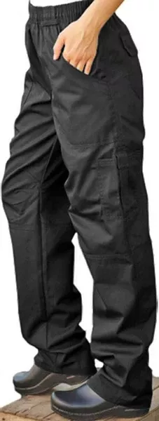 Chef Pant Grunge Cargo - Black (XL)