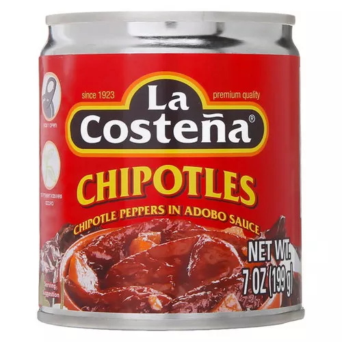 Chipotle Peppers in Adobo Sauce, 186ml