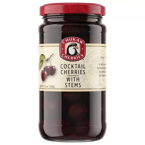 Chukar Cocktail Cherries with Stems, 383g