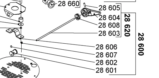 Complete Locking Assembly - Including 28601 thru 28608