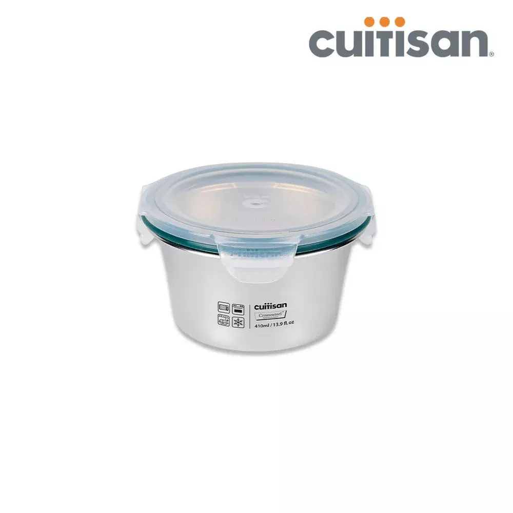 Cuitisan Stainless steel Microwavable Storage Box - Simple Round 410ml