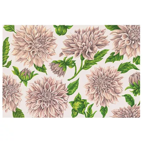 Delightful Dahlias Paper Placemat, 18 Sheets