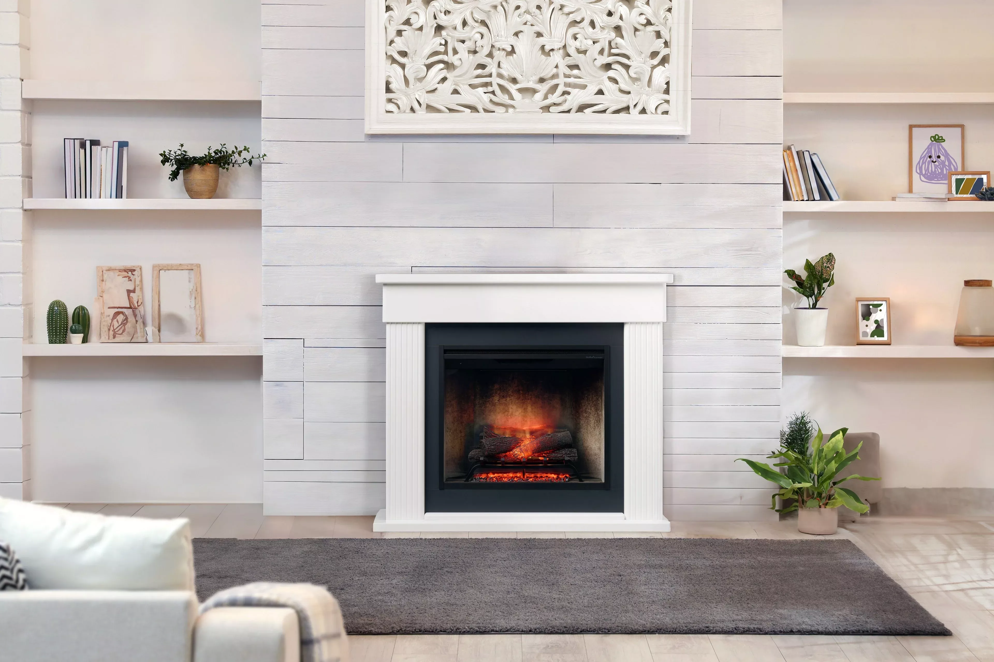 Dimplex Portland 2kW XL Electric Fireplace Suite