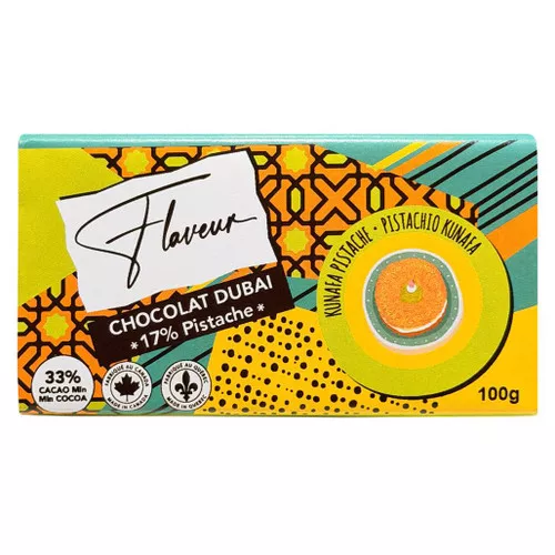 Dubai Chocolate Bar - 17% Pistachio, 100g