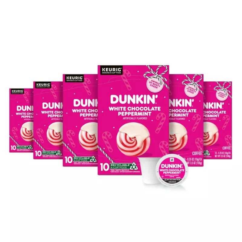 Dunkin’ Polar Peppermint Flavored Coffee, 60 Keurig K-Cup Pods