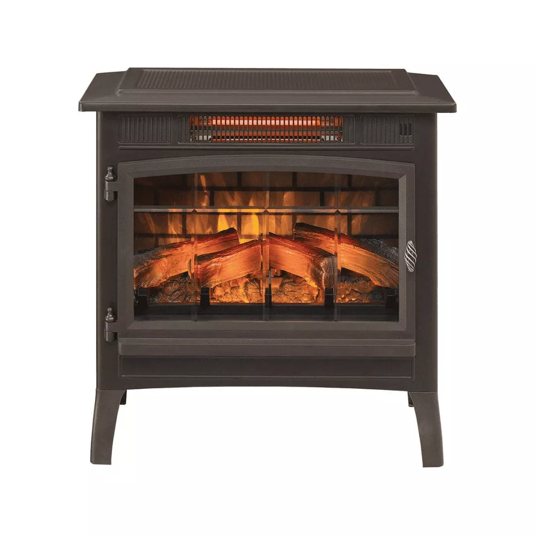 Duraflame Electric Infrared Quartz Fireplace Stove with 3D Flame Effect, Bronze