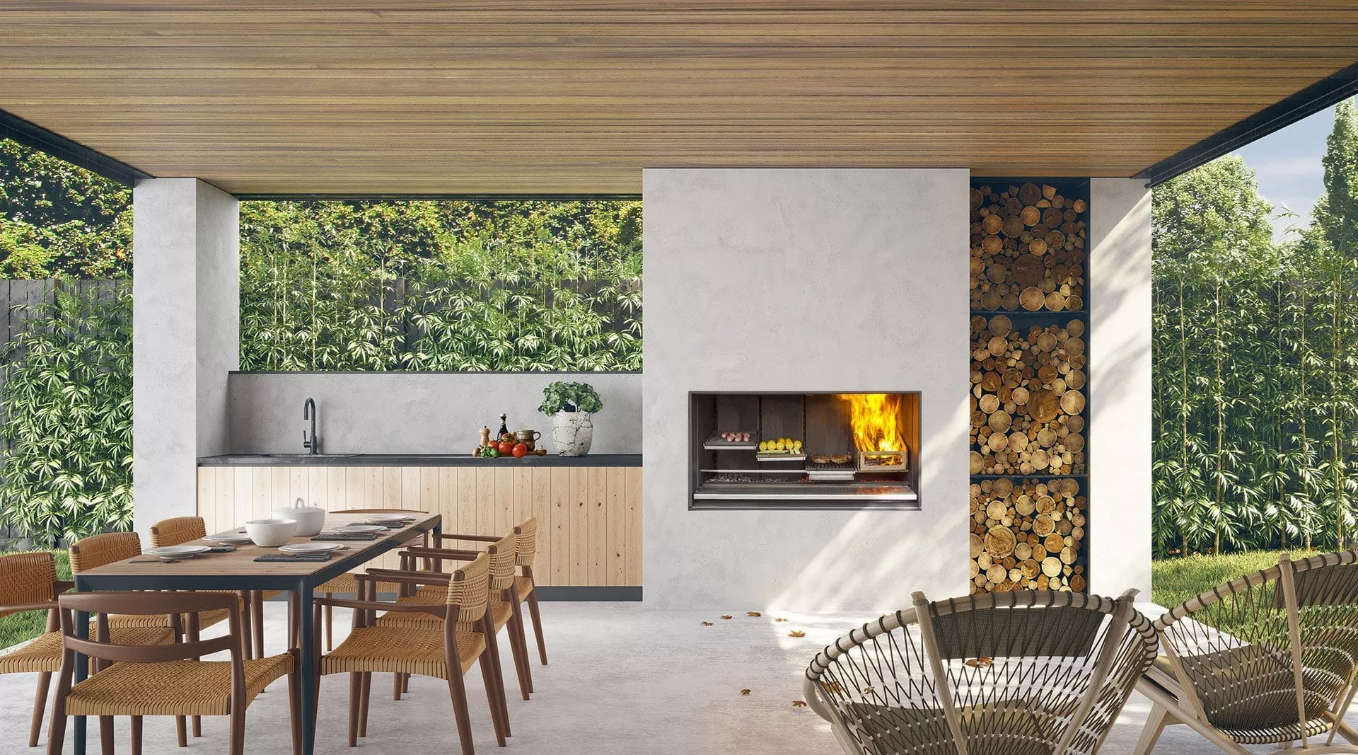 Escea EK1250 Outdoor Wood Fire