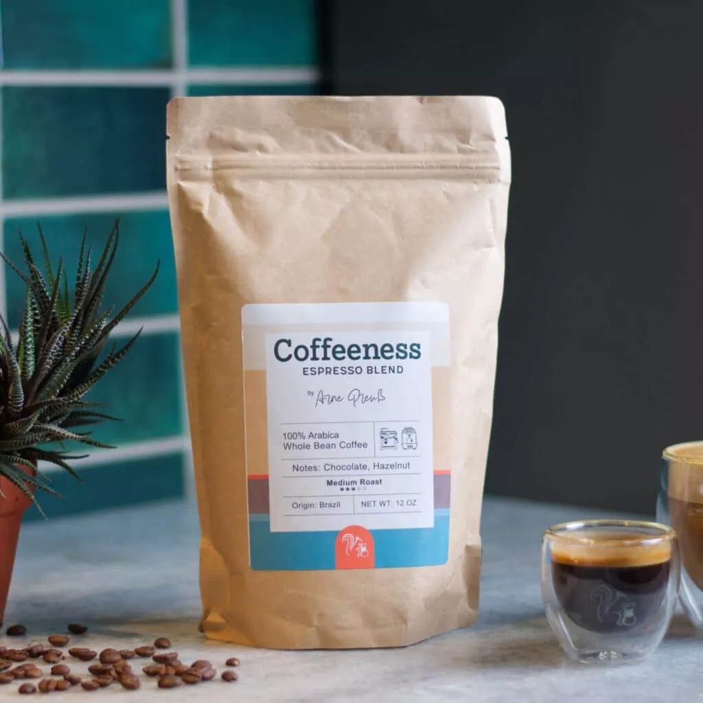 Espresso Whole Bean Coffee – Notes of Chocolate and Hazelnut, Medium Roast, 12 oz