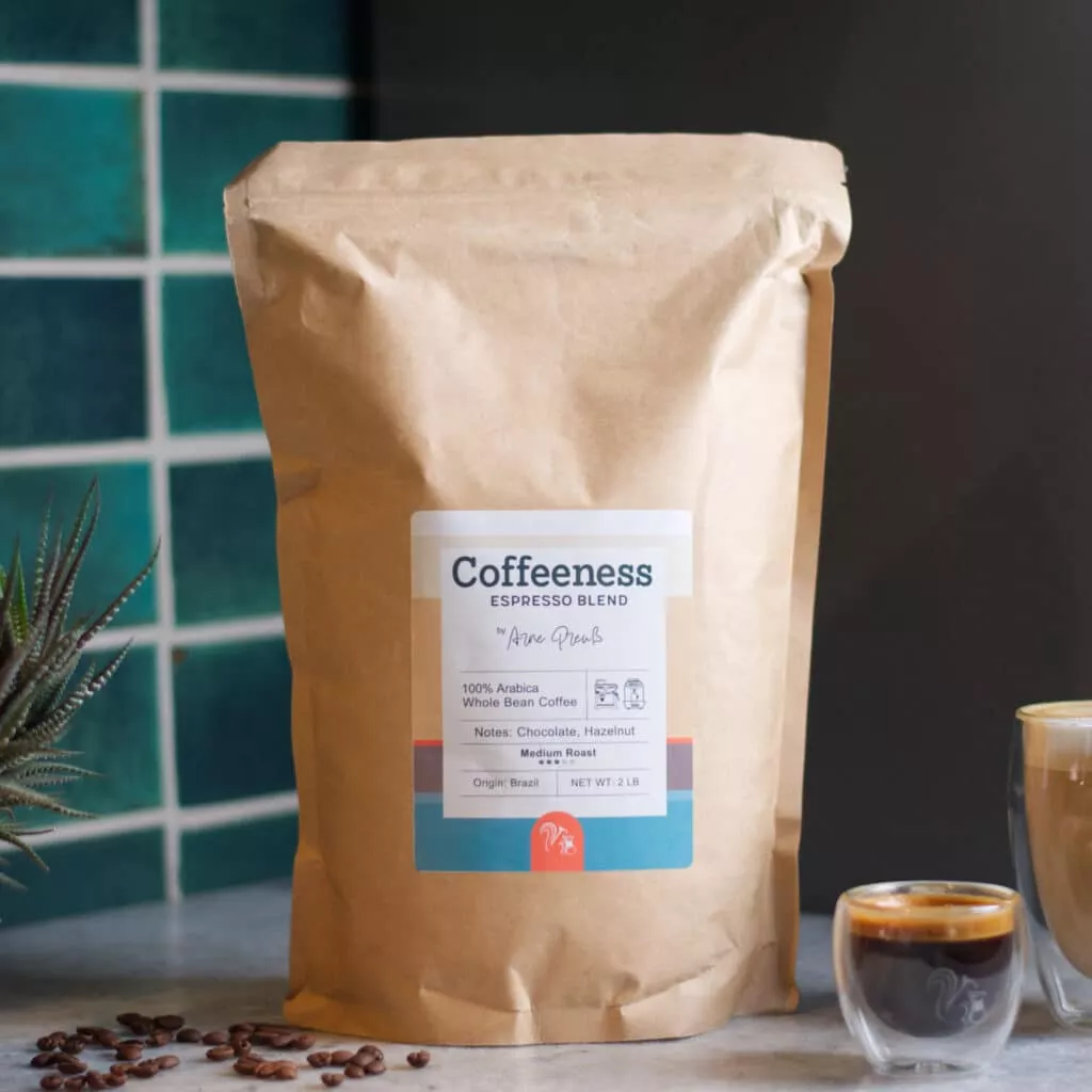 Espresso Whole Bean Coffee – Notes of Chocolate and Hazelnut, Medium Roast, 2 lb