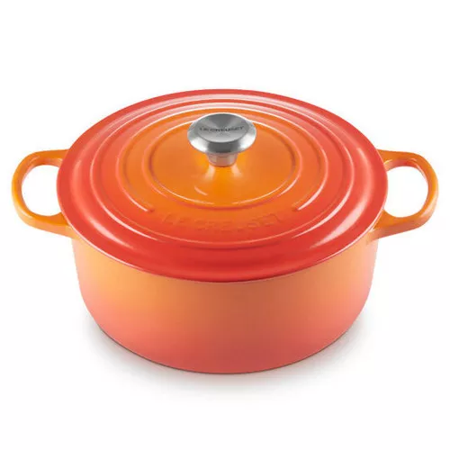Flame Round Dutch Oven - Cast Iron, 5.3L