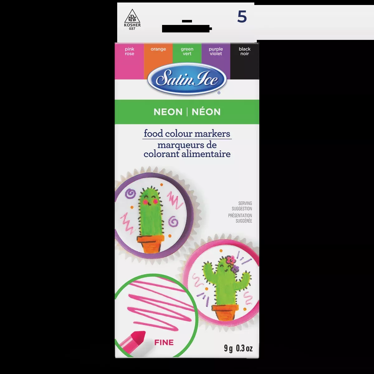 Food Color Markers | Neon Fine Tip