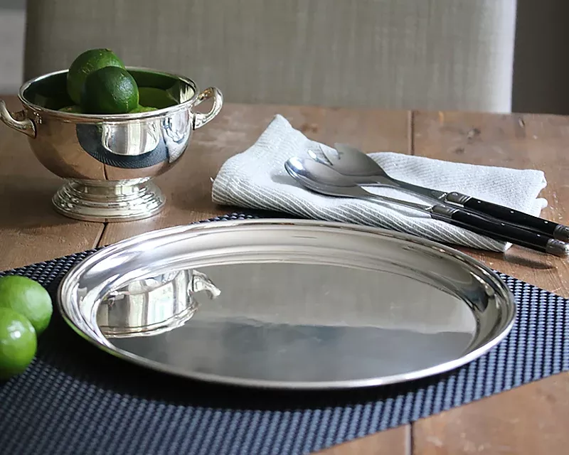 Hôtel Silver Vintage Round Tray