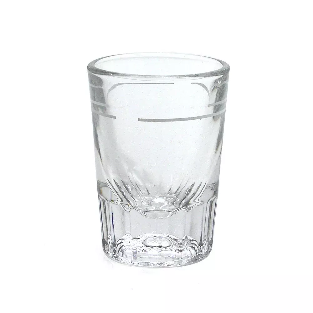 Heavy Espresso Shot Glass w/ Line - 2oz