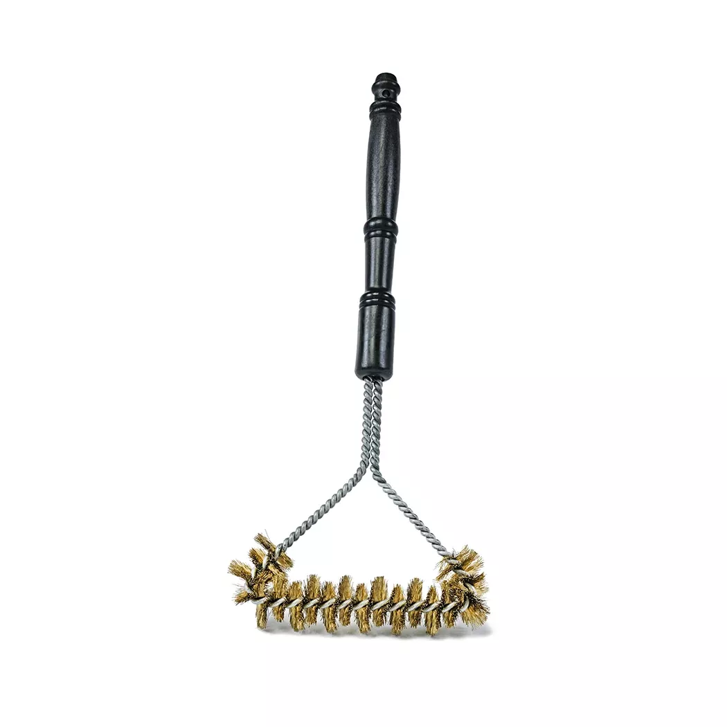High-quality 16" spiral wide faced bbq grill brush