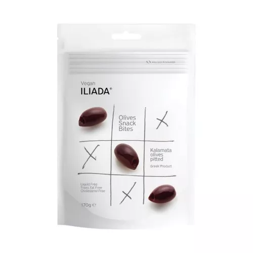 ILIADA Olives Snack Bites Kalamata Pitted, 120g