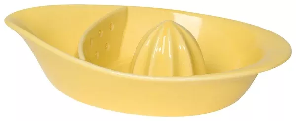 Juicer Stoneware Yellow W /Strainer