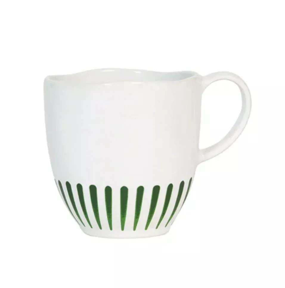 Juliska Sitio Stripe Mug - Basil