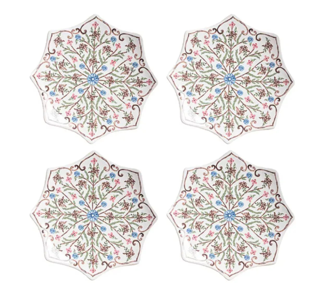 Juliska Villa Seville Scalloped Side/Cocktail Plate Set