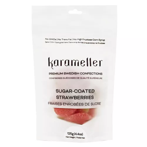 Karameller - Sugar- Coated Strawberries, 125g