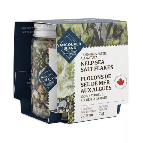 Kelp Sea Salt Flakes - Hand-Harvested, 75g